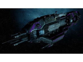 sins solar empire - tec kol battleship vehicles titan video game 3d print model - Mito3D
