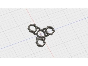 fidget spinner nuts 3d printing hand spiner hex nut 3d print model - Mito3D