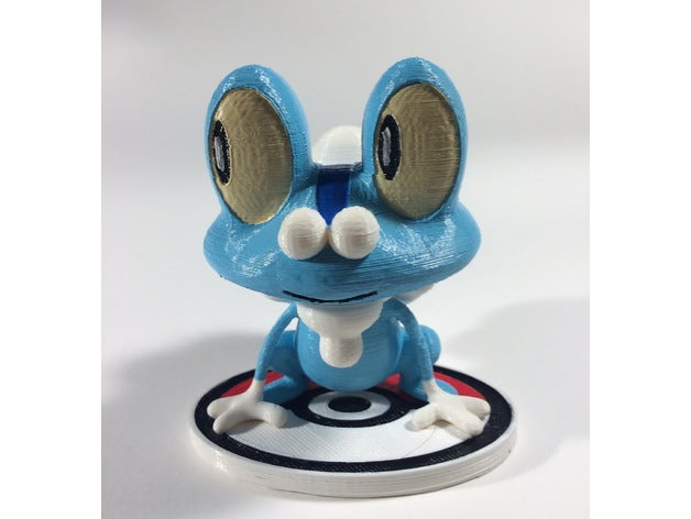 froakie pok mon personagem criaturas pokemon 3D print model - Mito3D