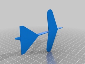 light glider plane toys & games airplane 3d print model - Mito3D