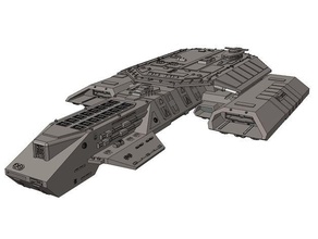 sg - bc-304 daedalus-Klasse 3d-Druck-tests scifi spacecarrier spacecruiser Raumschiff stargate atlantis sg1 universe starship x-304 3d print model - Mito3D