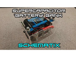 supercapacitor 'pil' banka 3d dosyaları elektronik pil boost boostcap kondansatör schematix süper 3d print model - Mito3D
