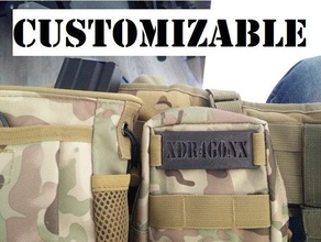 molle name tag - customizable sport & outdoors airsoft accesories attachment customizer web webb nametag xdr4g0nx 3d print model - Mito3D
