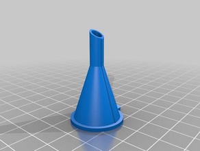 my customized parametric funnel 2 kitchen & dining 3d print model - Mito3D