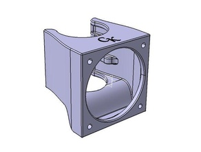 40mm fanduct kossel hotend de 25 mm diámetro Impresora 3d las piezas ventilación Ventilador extractor humos el ventilador 3d print model - Mito3D