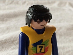playmobil hair more printable toy & game accessories playmobile 3d print model - Mito3D