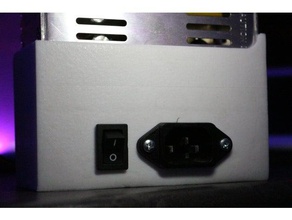 power supply nascondere interruttore di alimentazione Stampante 3d parti potenza psu 3d print model - Mito3D
