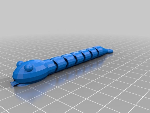 my customized multicolor key snake keychains 3D print model - Mito3D