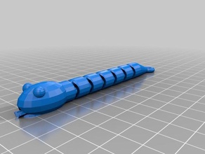 my customized multicolor key snake keychains 3d print model - Mito3D