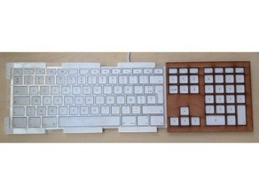guide doigts mac - keyboard keyguard computer accessibility disability handicap type typing aid 3d print model - Mito3D