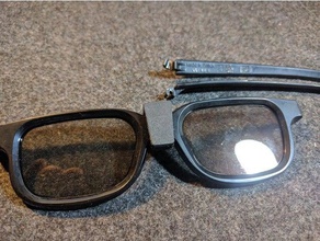real d occhiali 3d clip v2 regolabile il fai da te Occhiali cineplex 3d print model - Mito3D
