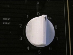 fırın düğmesi yedek parça abs 3d print model - Mito3D