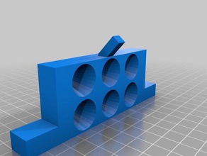 6 holed updated 3-d braiding brick 3d printing 3d print model - Mito3D