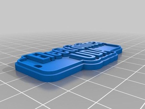 keychain Schlüsselanhänger kundengebundene 3d print model - Mito3D