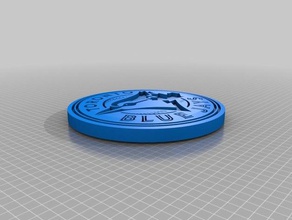 blue jays montanha-russa moedas e selos toronto bluejays 3d print model - Mito3D