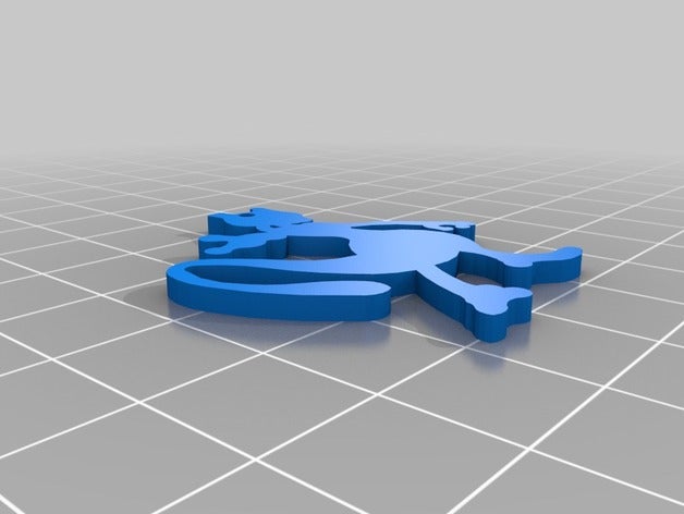 Mewtu Schlüsselbund Schlüsselanhänger keychain pokemon gehen 3D print model - Mito3D