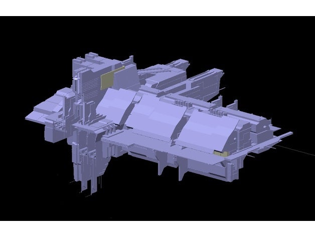 engineering von komplexen - azbel eve online Gebäude & Strukturen eve-online station 3D print model - Mito3D