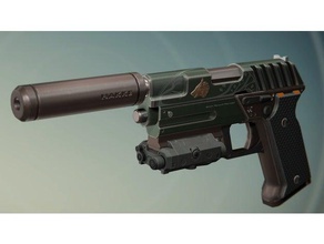 destin - ironwreath d arme de poing fixe accessoires jeu fer bannière pistolet 3d print model - Mito3D