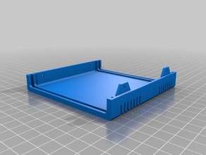cajax100x100x30 abajo la electrónica personalizado 3d print model - Mito3D