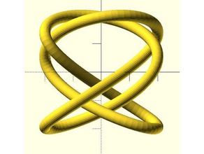 keltische Knoten lissajous-Knoten Mathe-Kunst 3d print model - Mito3D