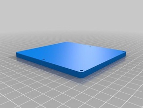 frigorífico la temperatura de cubierta del controlador w tomacorrientes en parte posterior cambia el tamaño 120mm impresión cama los gadgets 3d print model - Mito3D