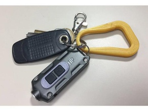 one piece carabiner sport & outdoors 3d print model - Mito3D