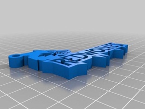redwolves keychain 3d printing 3d print model - Mito3D