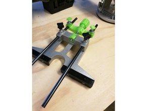 micro ajustador roteador de borda guia partes micro-ajustador gabarito 3d print model - Mito3D