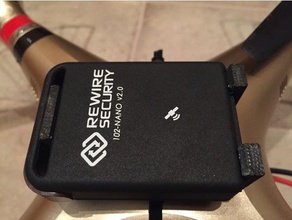 tk102 gps tracker zip tie base - optional use drone r c vehicles 3d print model - Mito3D