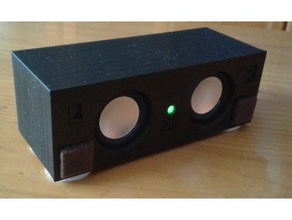 bluetooth-stereo-Lautsprecher audio 3dprintable 3d-Drucker 3d-drucken bluetooth das bluetooth-Modul bluetooth-Lautsprecher Lautsprecher Musik tragbare stereo 3d print model - Mito3D