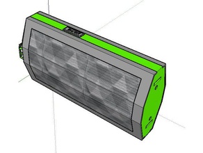 bricolage chargeur solaire de téléphone filaire audio les gadgets l'audio le petite l'énergie haut-parleur usb 3d print model - Mito3D