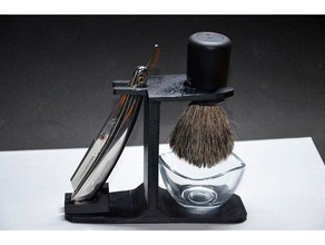 afeitarse stand de la marca 1 Impresora 3d accesorios maquinilla afeitar afeitado pie 3d print model - Mito3D