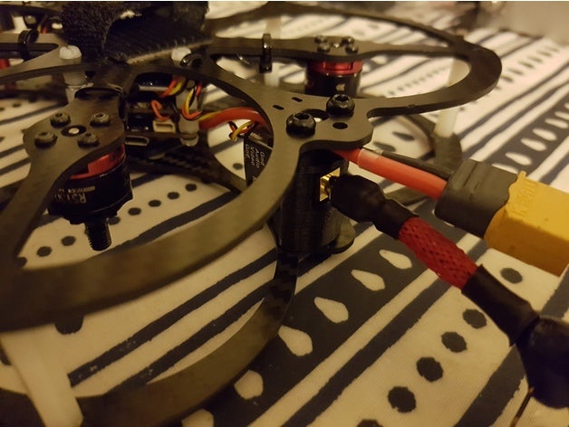 flexrc gufo vtx ts5828s ts5823s ts5825 posteriore situazione di stallo monte r c i veicoli drone fpv mini quadcopter vtx-mount antenna titolare 3D print model - Mito3D