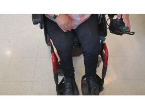 laterale supporto per le gambe di sedia a rotelle assistivetech tecnologie assistive la disabilità gamba terapia occupazionale il 3d print model - Mito3D