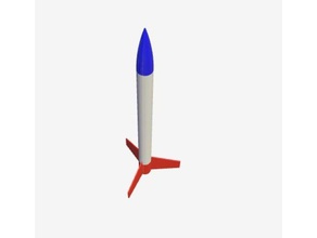 coshape modelo de cohete r c vehículos personalizable ojiva el scad 3d print model - Mito3D