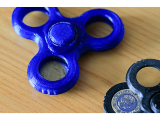 1 İngiltere para spinner sahibi fidget-oyuncak fidgetspinner fidget 3D print model - Mito3D