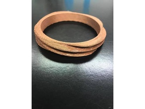 twisted bracelet 3d printing 3d print model - Mito3D