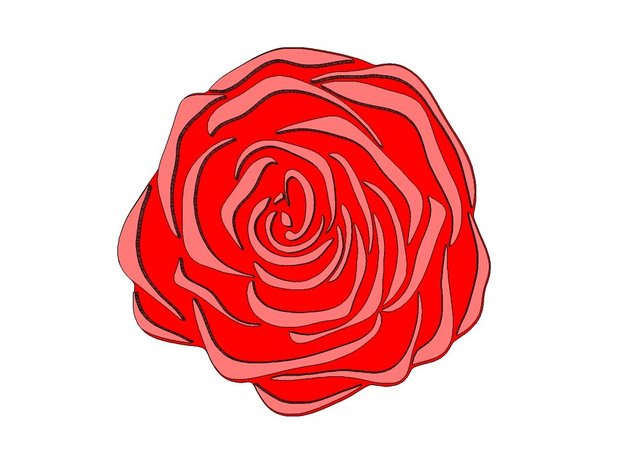 Blumen-design Kunst Blume rose wslab 3D print model - Mito3D