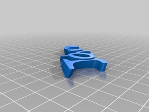 özelleştirilmiş iamburny benim metin - isim Anahtarlık keyfob organizasyon 3d print model - Mito3D