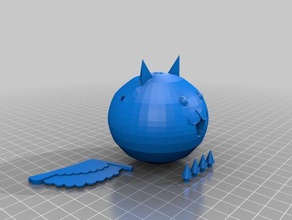 pájaro gato juguetes de construcción la batalla los gatos 3d print model - Mito3D