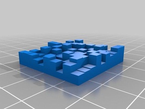 customizable random tile math art randomness brick surface tiles 3d print model - Mito3D