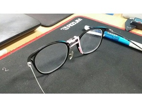 verres cassés le nez de coussin bricolage correctif des lunettes 3d print model - Mito3D