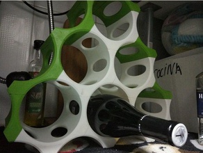modular wine rack - some finishing parts kitchen & dining bottle stand storage 3d print model - Mito3D