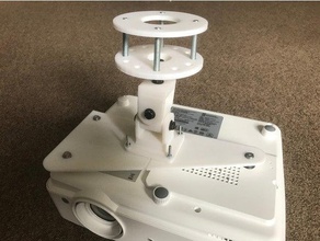 universal projector ceiling mount 3d printing 3d print model - Mito3D