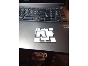 customizeable rammstein logo signs & logos 3d customizer keychain 3d print model - Mito3D