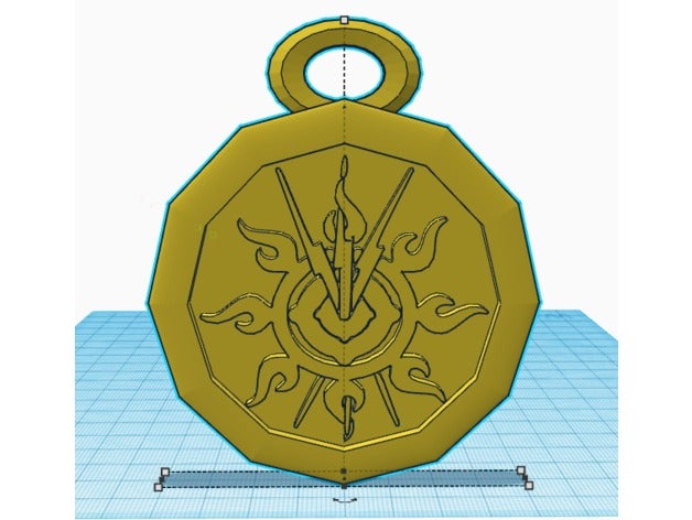 acheron medalhão sinais e logotipos 3D print model - Mito3D
