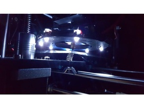 lighted fan duct 3d printer parts 3d print model - Mito3D
