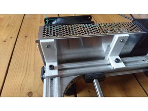 power supply bracket meanwell k8200 3d printer parts 3d print model - Mito3D
