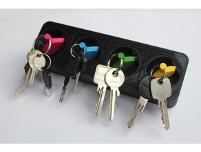 power strip key holder plug keychain keychains 3d print model - Mito3D