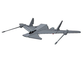 wc - f-36 hornet 3d printing pc game scifi starfighter wing commander 1 3d print model - Mito3D